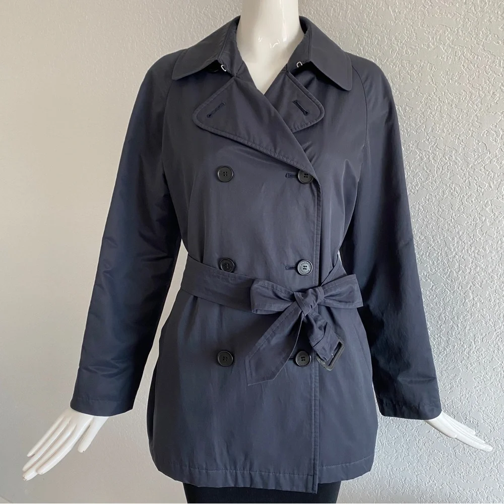 Burberry navy double breasted jacket - Picture 4 of 13
